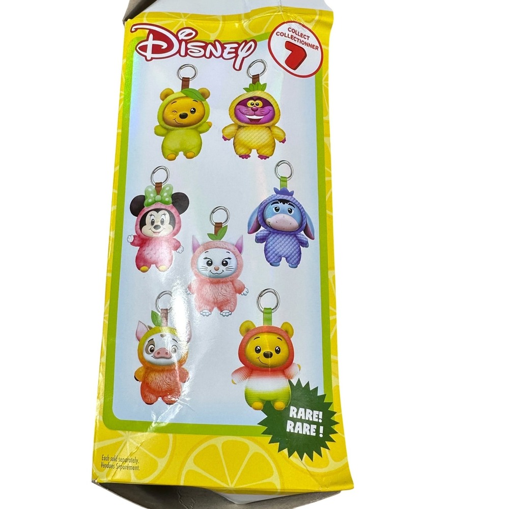 Disney Fresh Picked Vinyl Plush Keychain NWT Yellow Cheshire Cat Pineapple Fruit - Picture 6 of 6